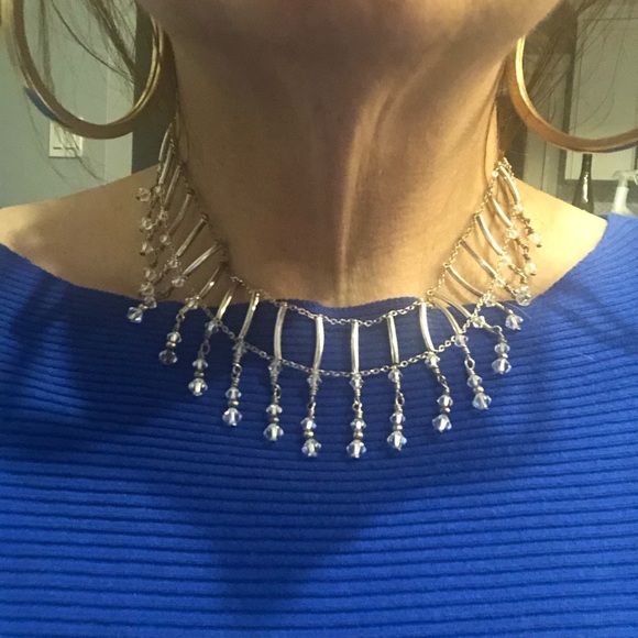 🎁 Swarovski Sterling Silver Handmade Choker - Picture 3 of 6